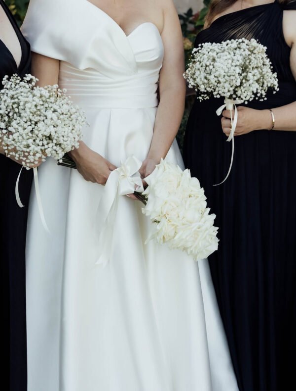 Baby's Breath Bridesmaids Bouquets