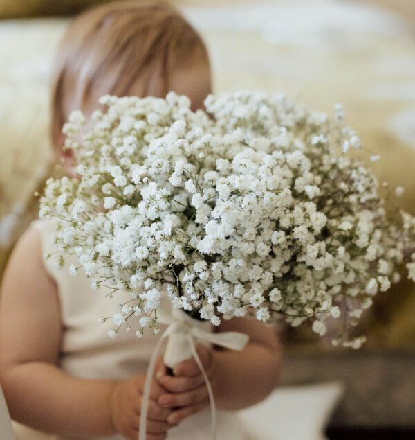 Baby's Breath Bridesmaids Bouquets