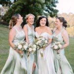 Classic White & Green Bridesmaid Bouquet