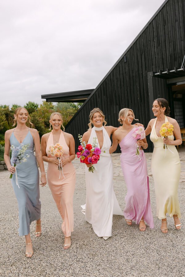 Mismatched Bridesmaids Bouquets