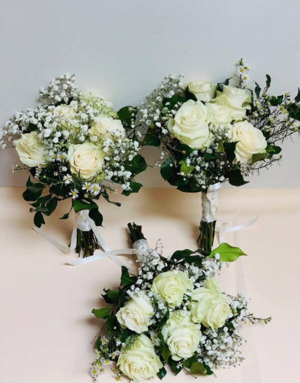 Classic White and Green Bouquet
