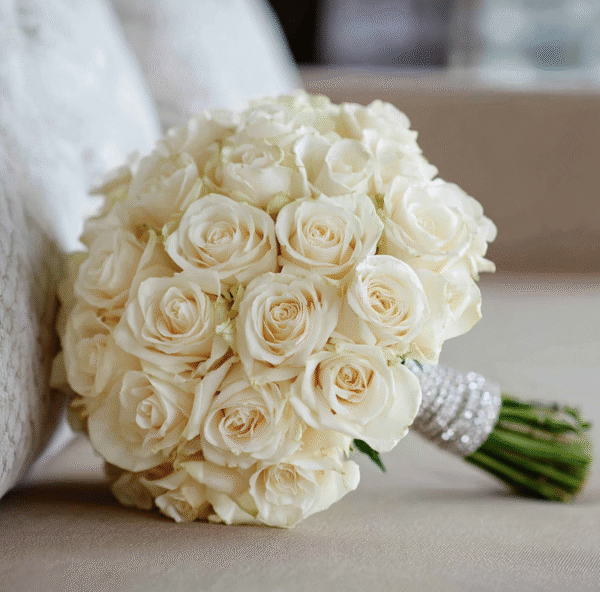Round Rose Bridal Bouquet