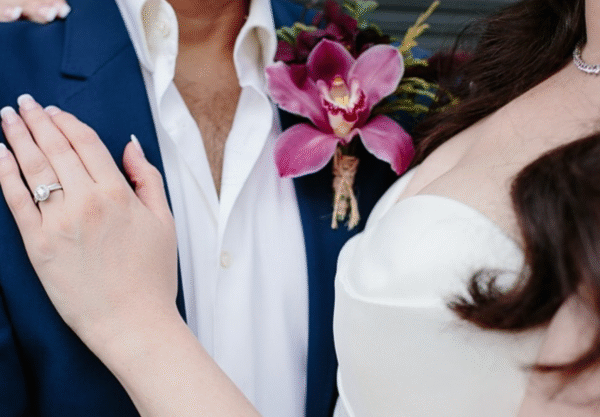 Cymbidium Orchid Buttonhole
