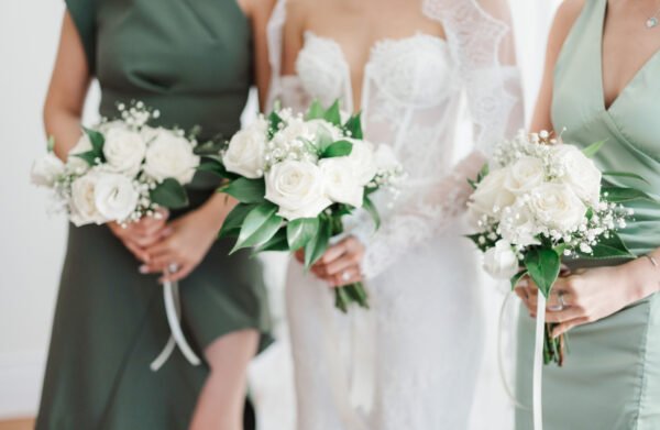 Classic White and Green Bouquet